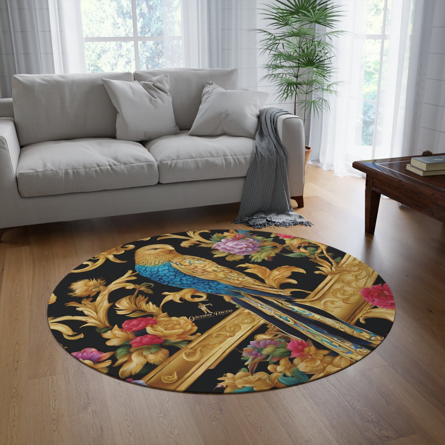 Giezwa Pierre Round Rug - GIEZWA PIERRE