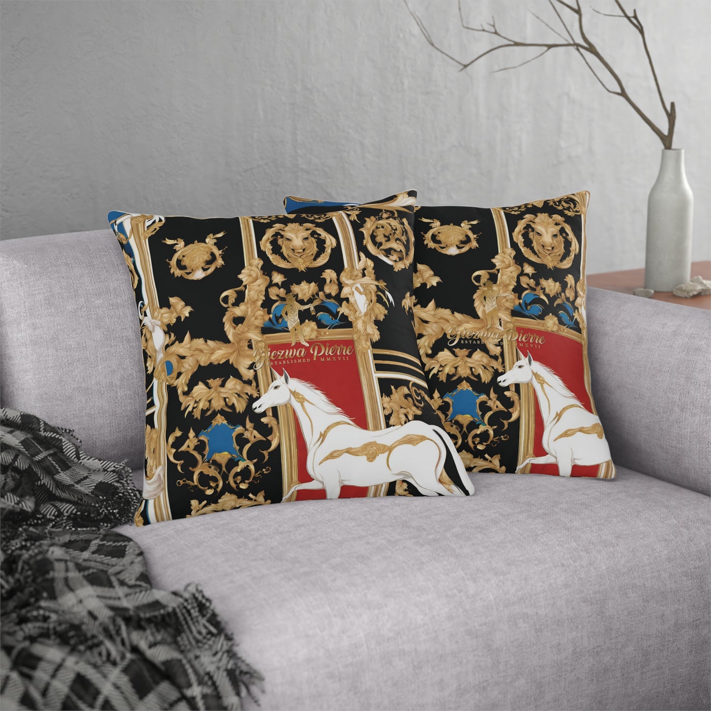 The Colored Horse Waterproof Pillows - GIEZWA PIERRE