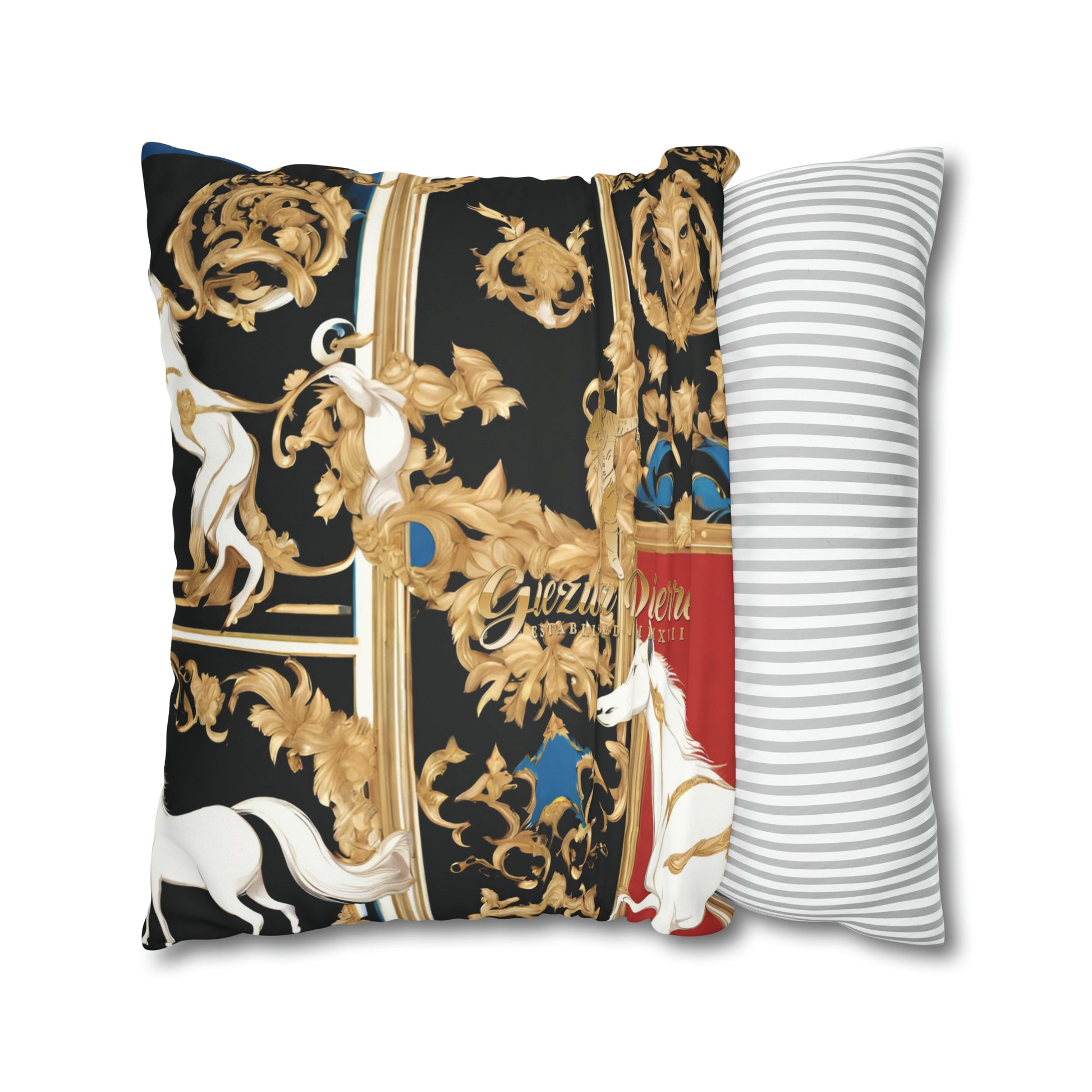 The Colored Horse Square Pillow Case - GIEZWA PIERRE