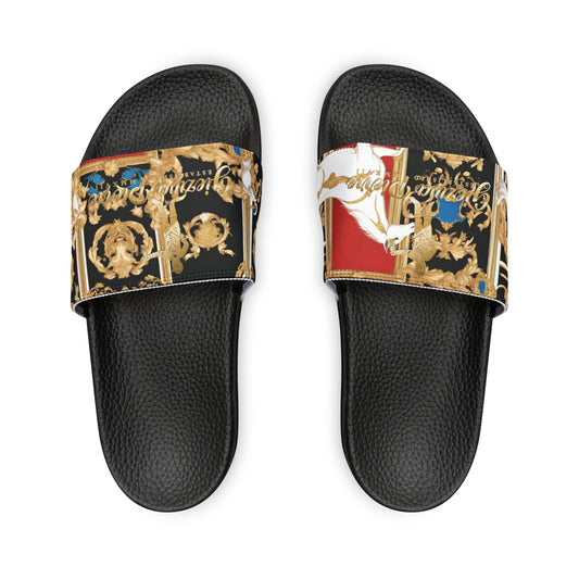 The Colored Horse Youth PU Slide Sandals - GIEZWA PIERRE