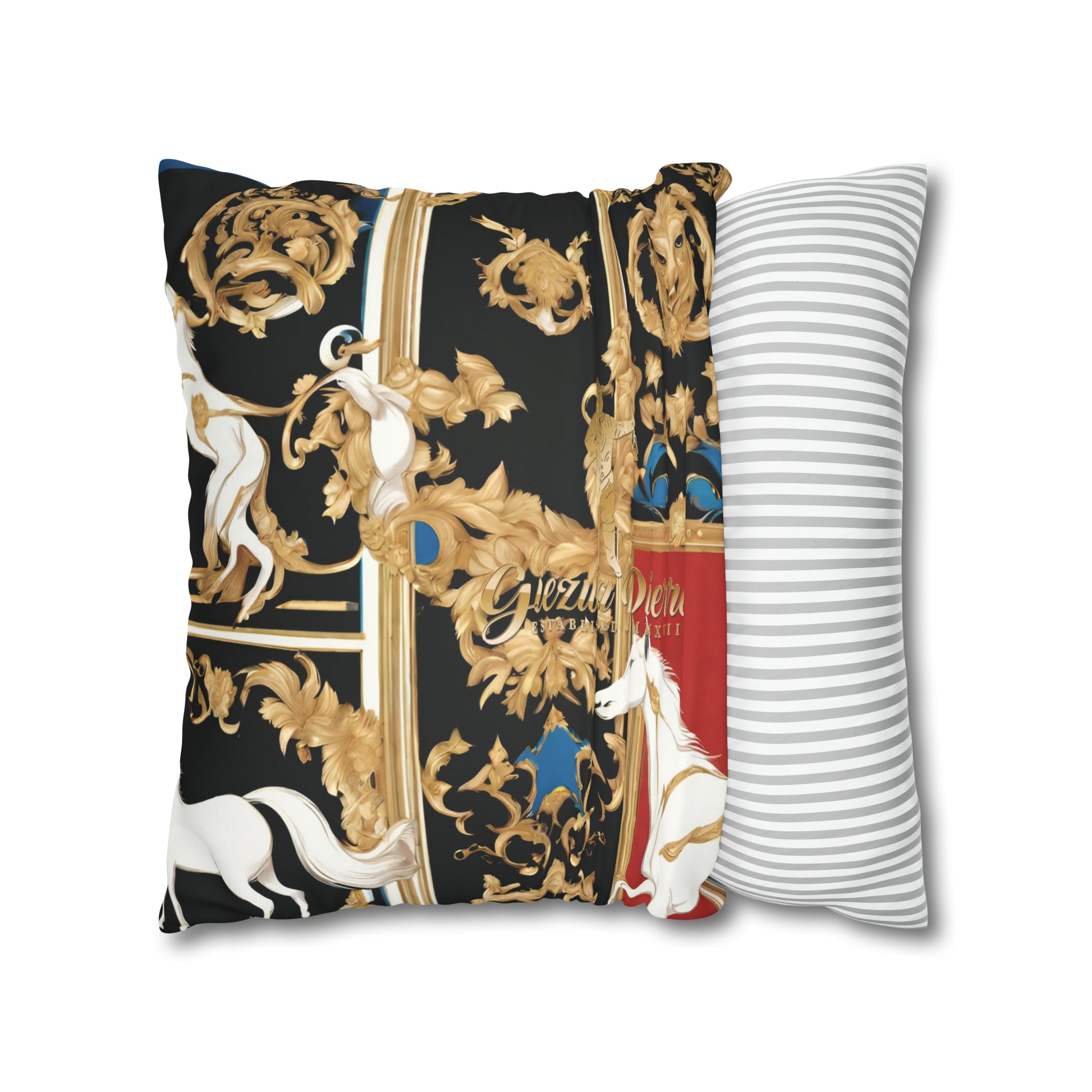 The Colored Horse Square Pillow Case - GIEZWA PIERRE