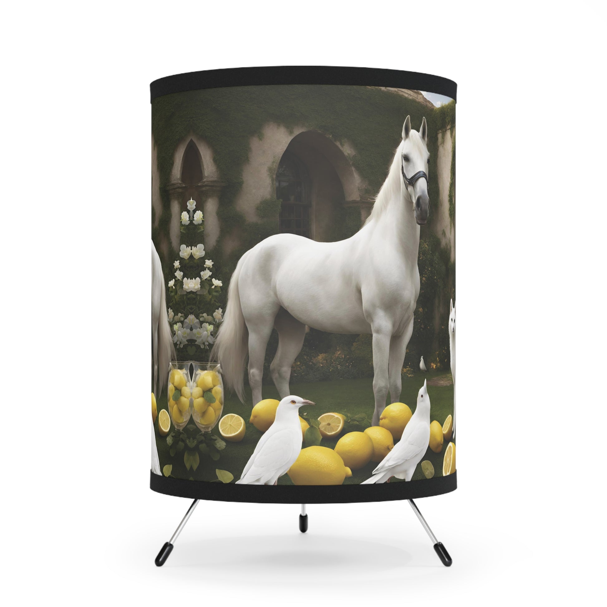 Giezwa Pierre Tripod Lamp Shade, US\CA plug - GIEZWA PIERRE