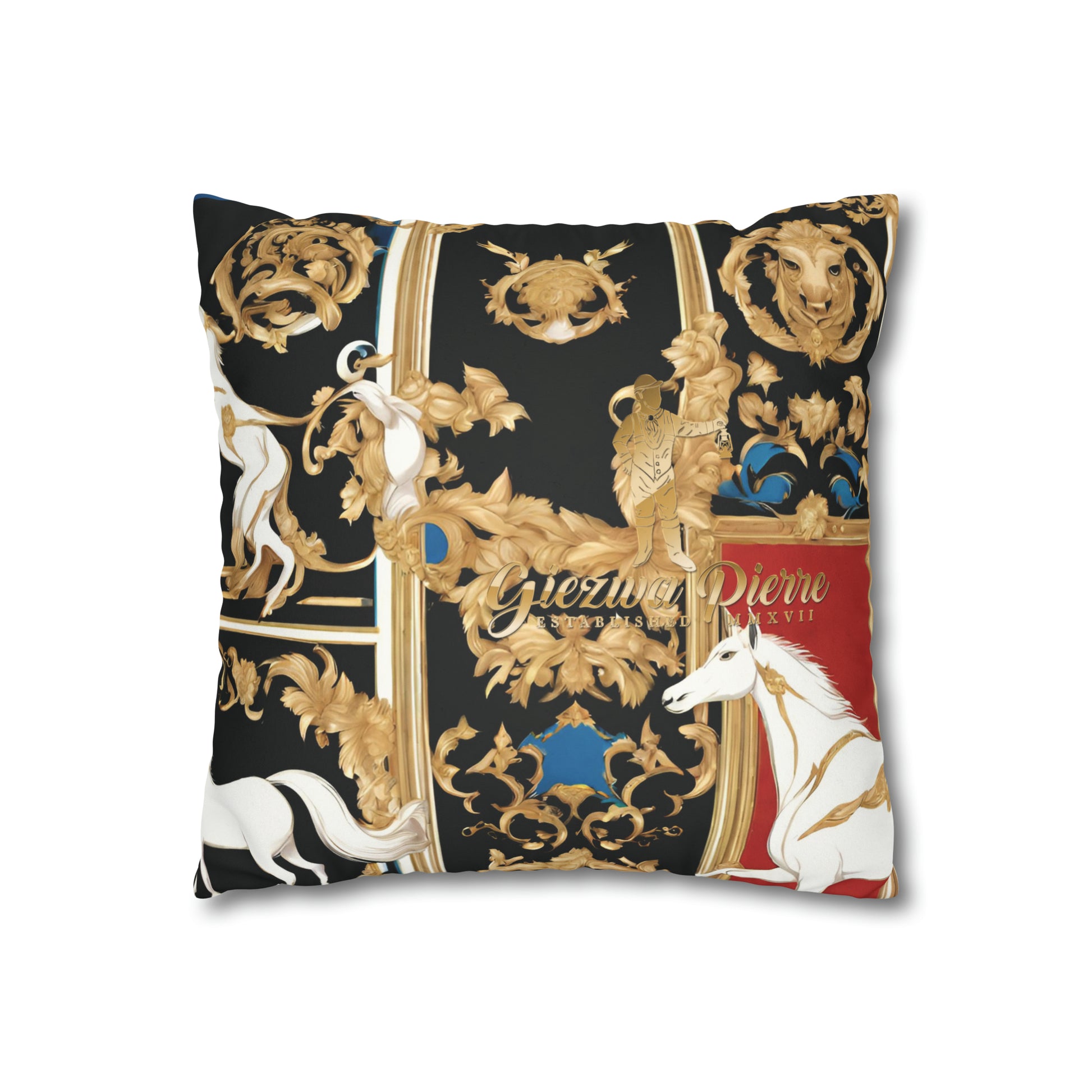 The Colored Horse Square Pillow Case - GIEZWA PIERRE