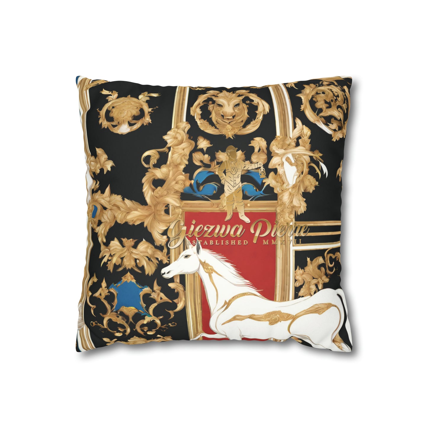 The Colored Horse Square Pillow Case - GIEZWA PIERRE