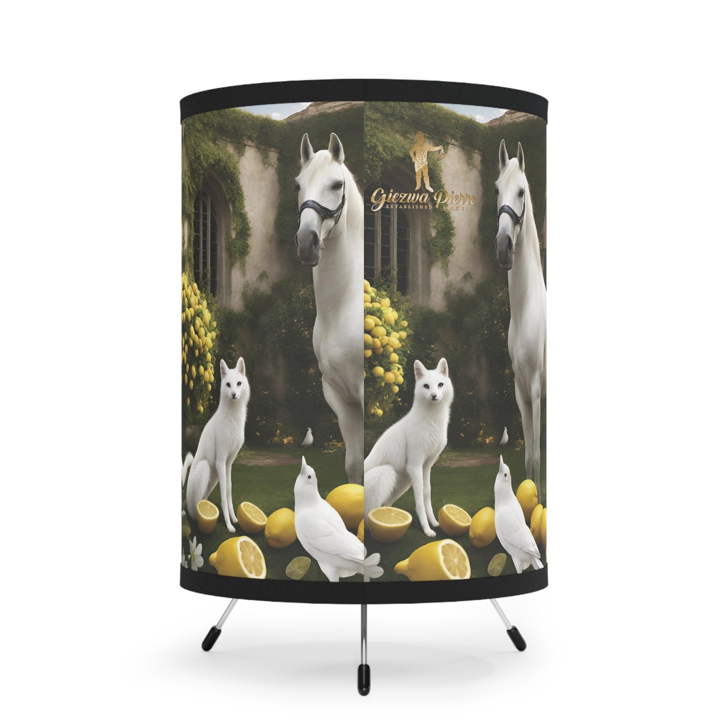 Giezwa Pierre Tripod Lamp Shade, US\CA plug - GIEZWA PIERRE