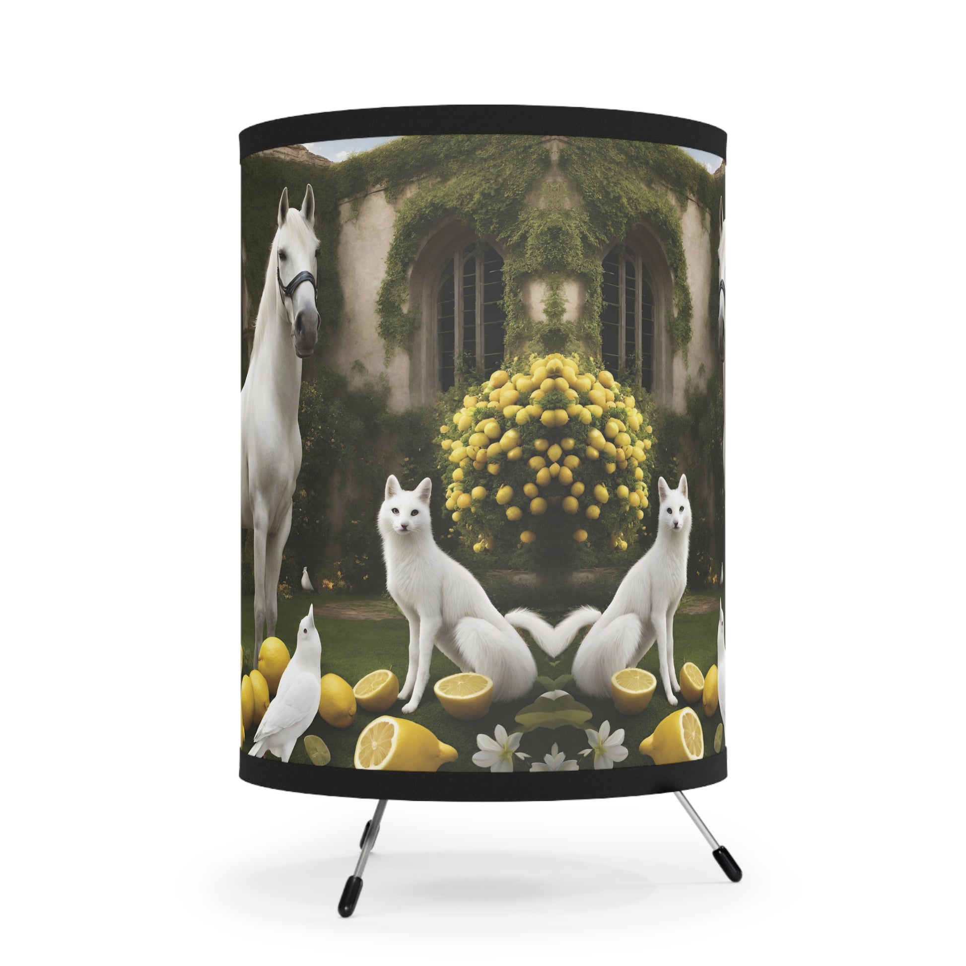 Giezwa Pierre Tripod Lamp Shade, US\CA plug - GIEZWA PIERRE