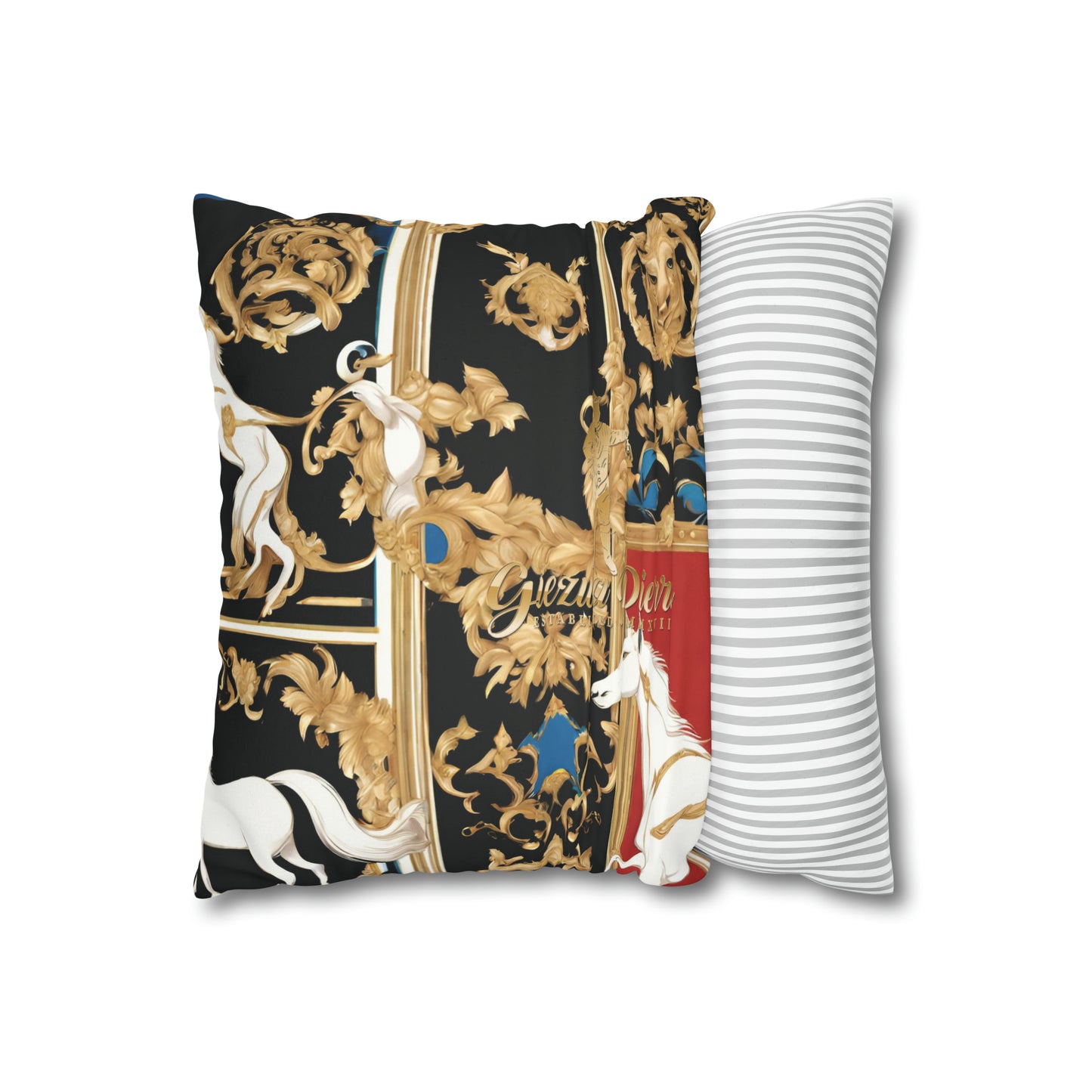 The Colored Horse Square Pillow Case - GIEZWA PIERRE