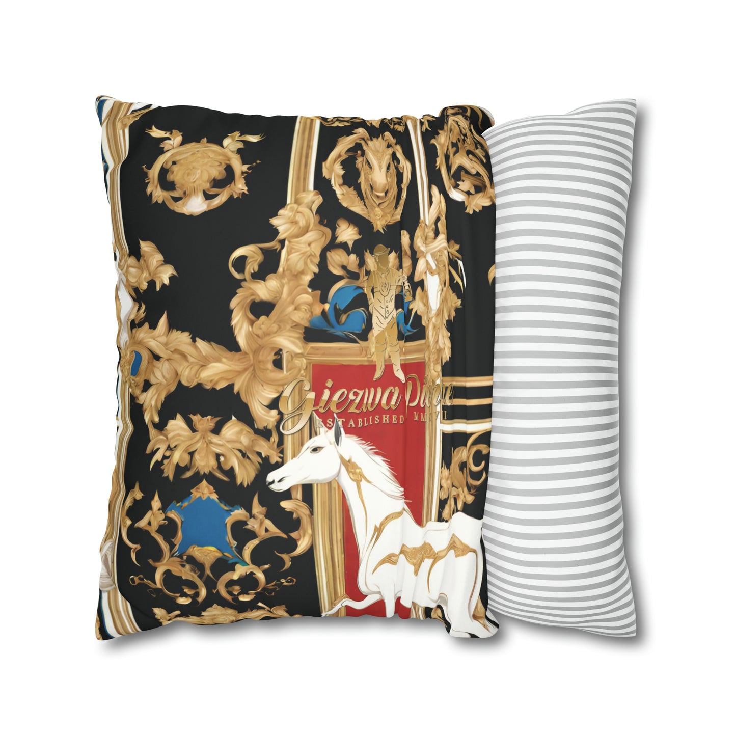 The Colored Horse Square Pillow Case - GIEZWA PIERRE