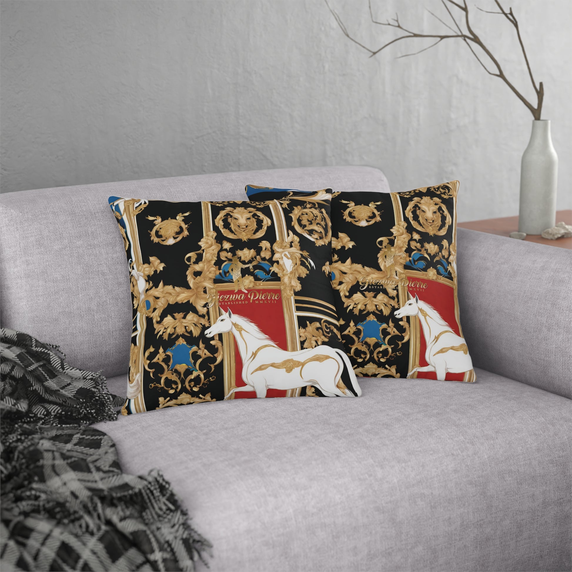 The Colored Horse Waterproof Pillows - GIEZWA PIERRE