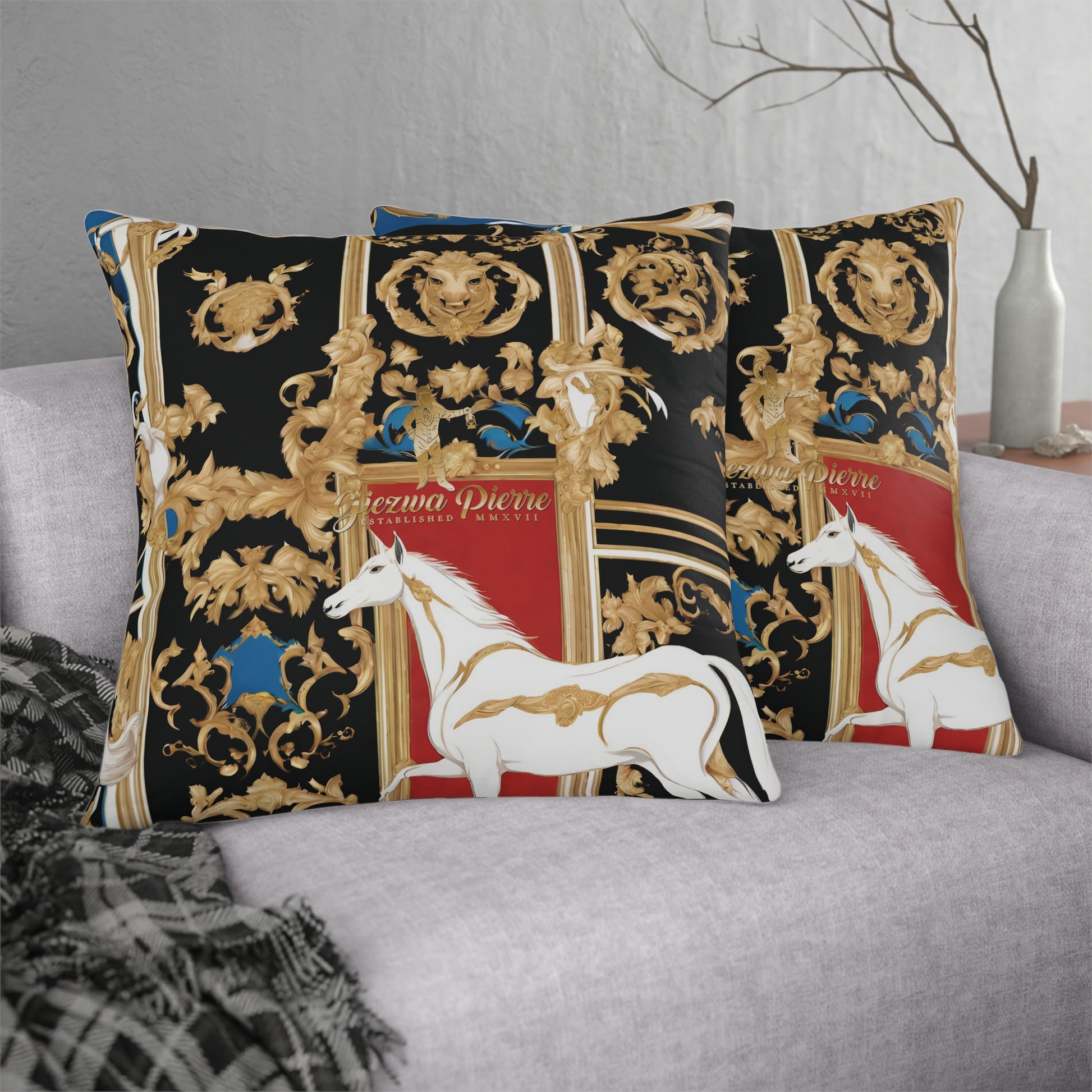 The Colored Horse Waterproof Pillows - GIEZWA PIERRE