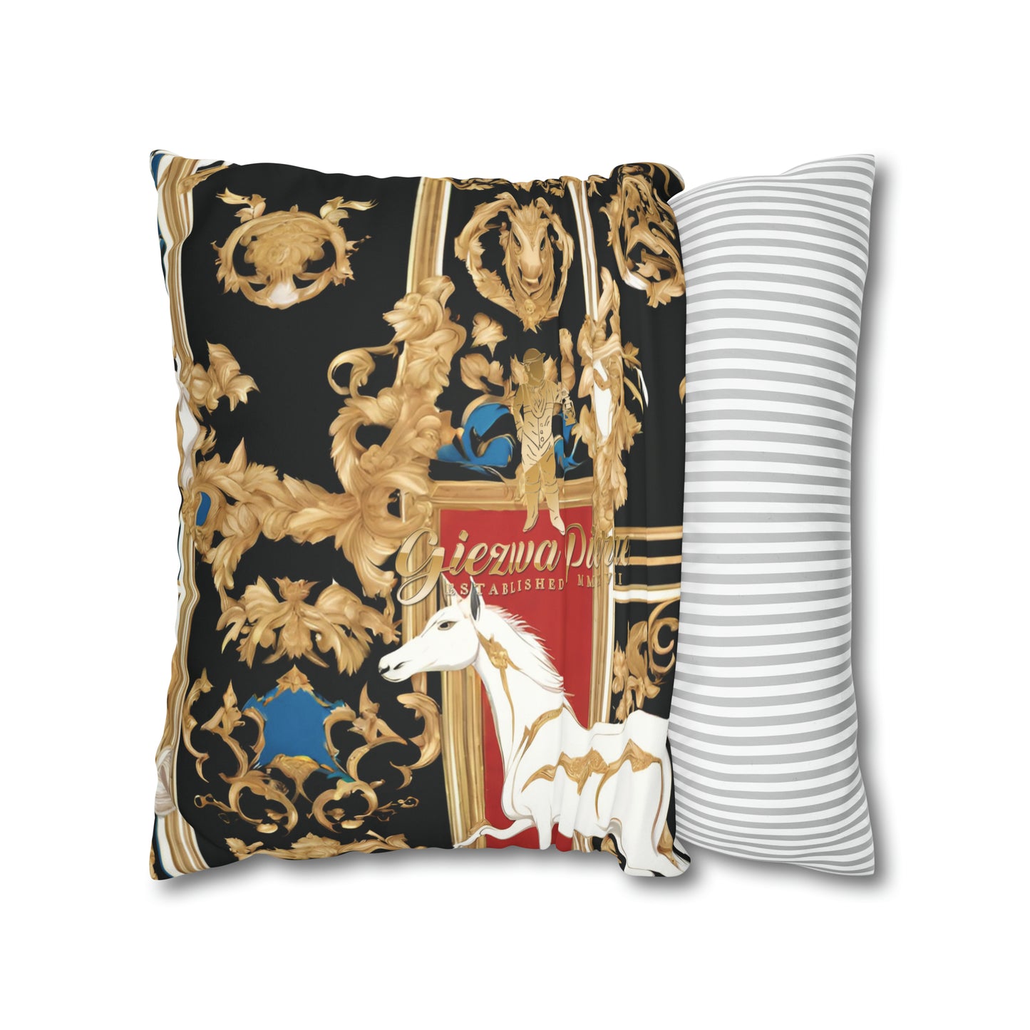 The Colored Horse Square Pillow Case - GIEZWA PIERRE
