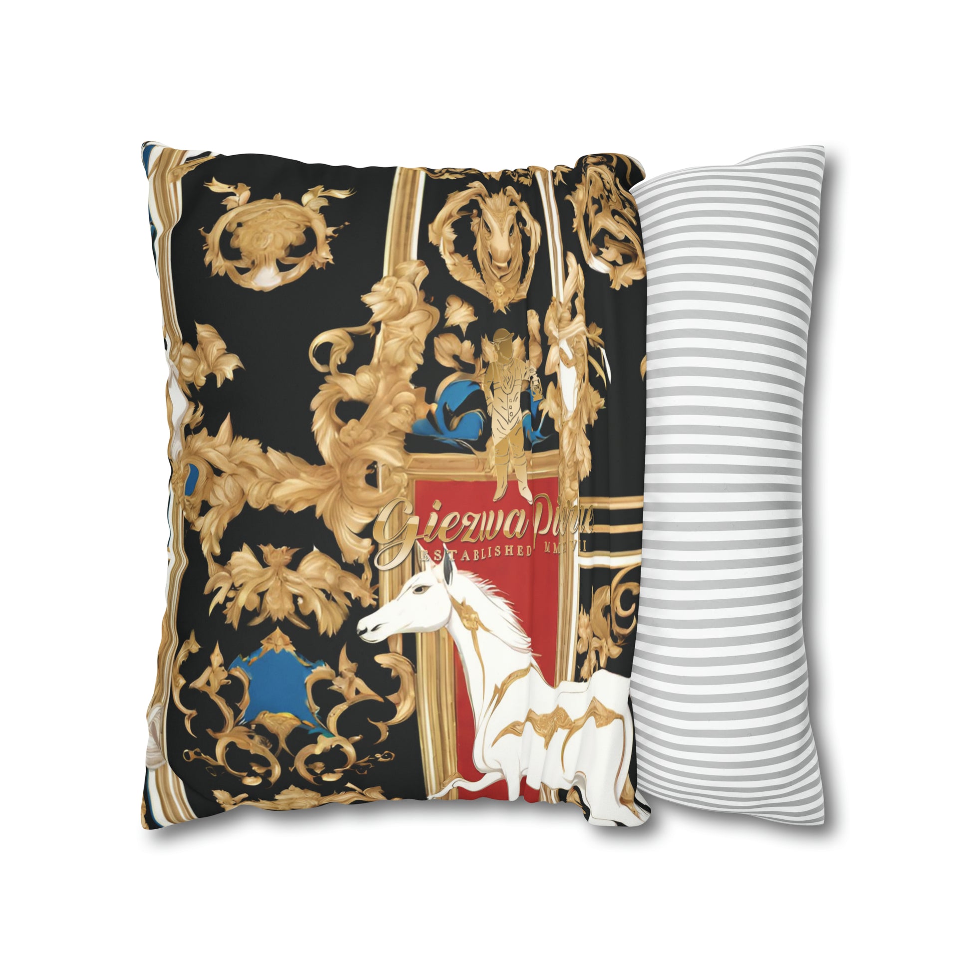 The Colored Horse Square Pillow Case - GIEZWA PIERRE